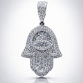 "Hamsa" Baguette Diamonds