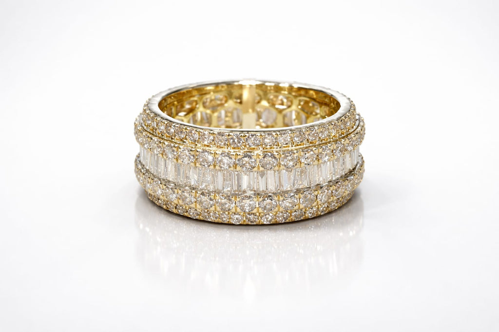 Baguette Men Ring - Natural Diamond Ring – 4.50 CT