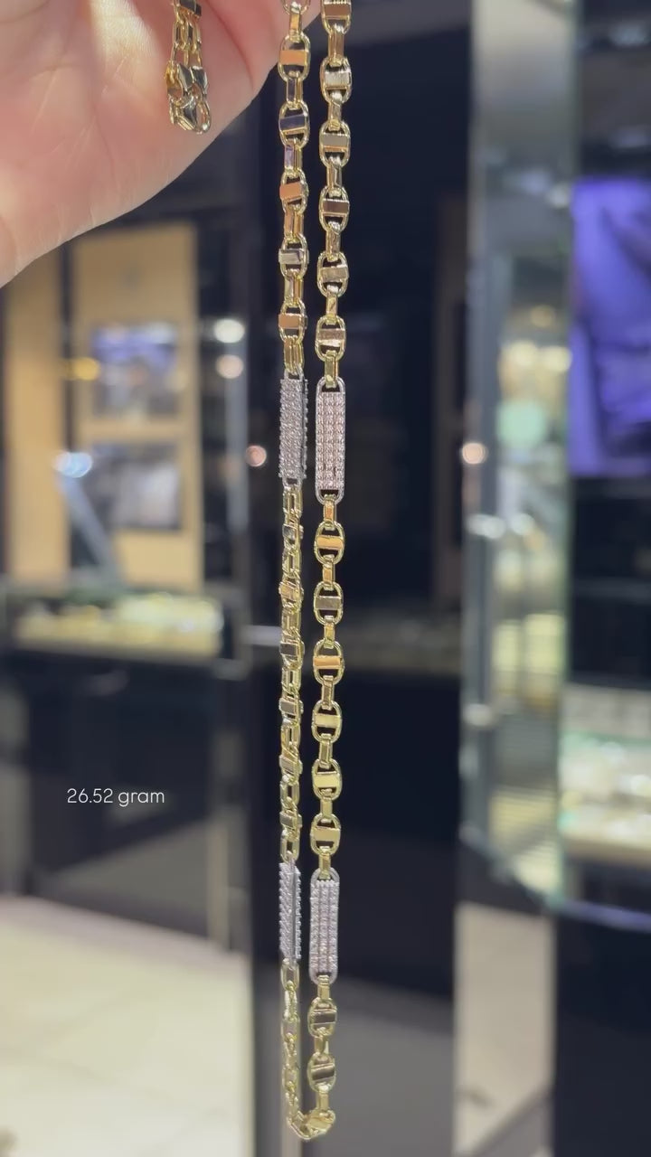 26.52g Flat Magnum Chain – 18kt Yellow Gold 70cm Luxury Necklace