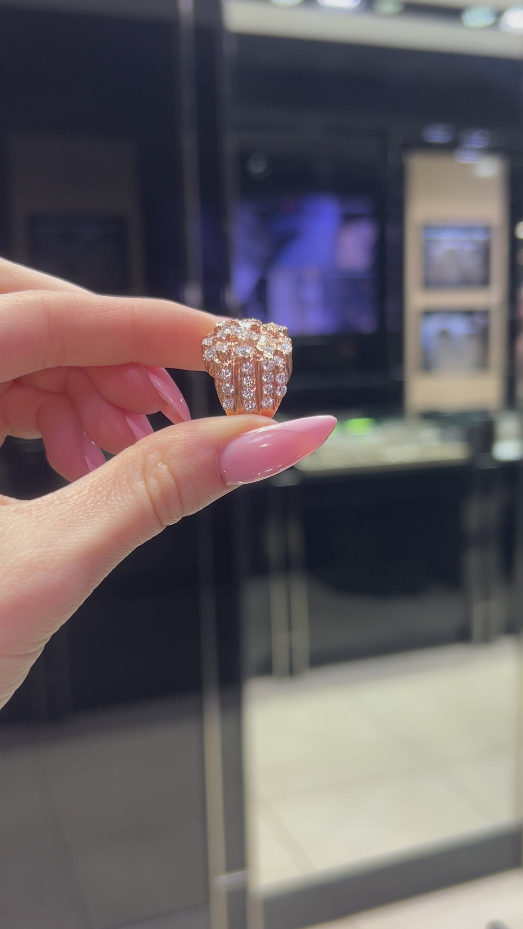 Nugget Diamond Cluster Ring – 3.10 CT