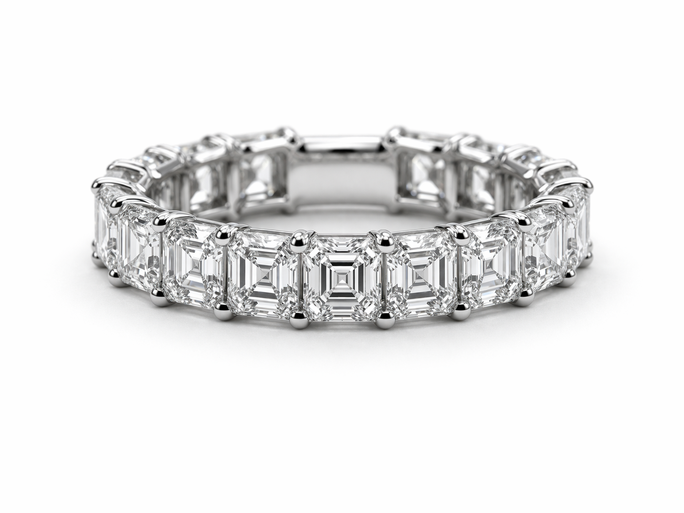 Noemi 4.72 ct Asscher Eternity Ring