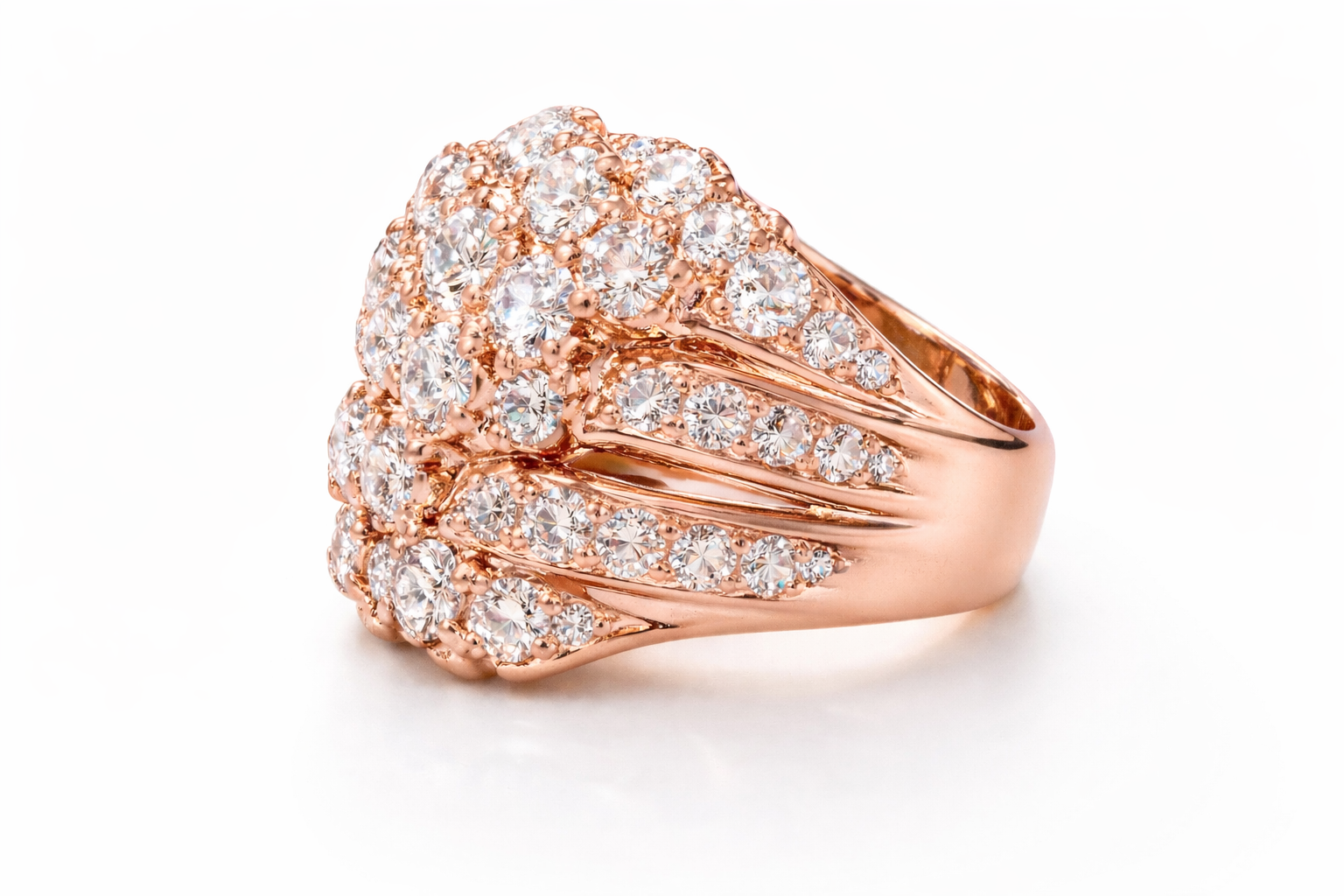 Nugget Diamond Cluster Ring – 3.10 CT