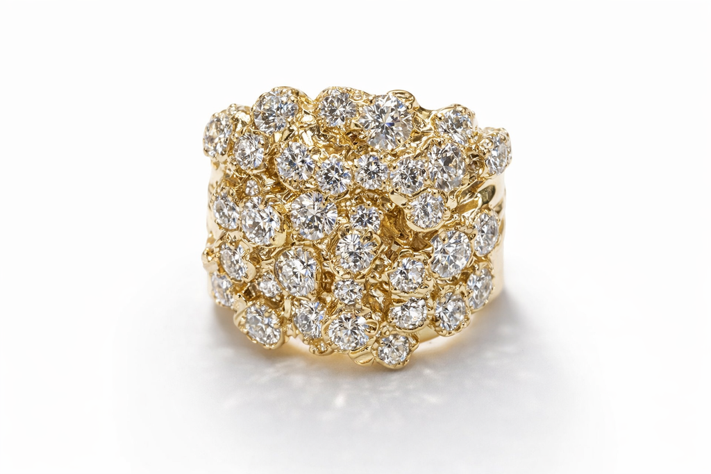Nugget Diamond Cluster Ring – 3.10 CT