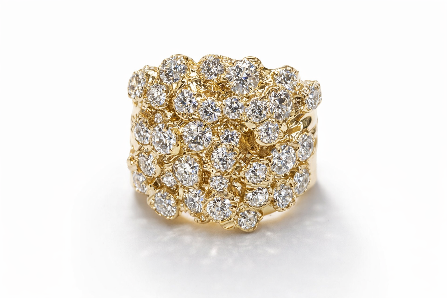 Nugget Diamond Cluster Ring – 3.10 CT