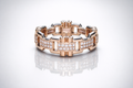 Rose Gold Diamond Link Ring