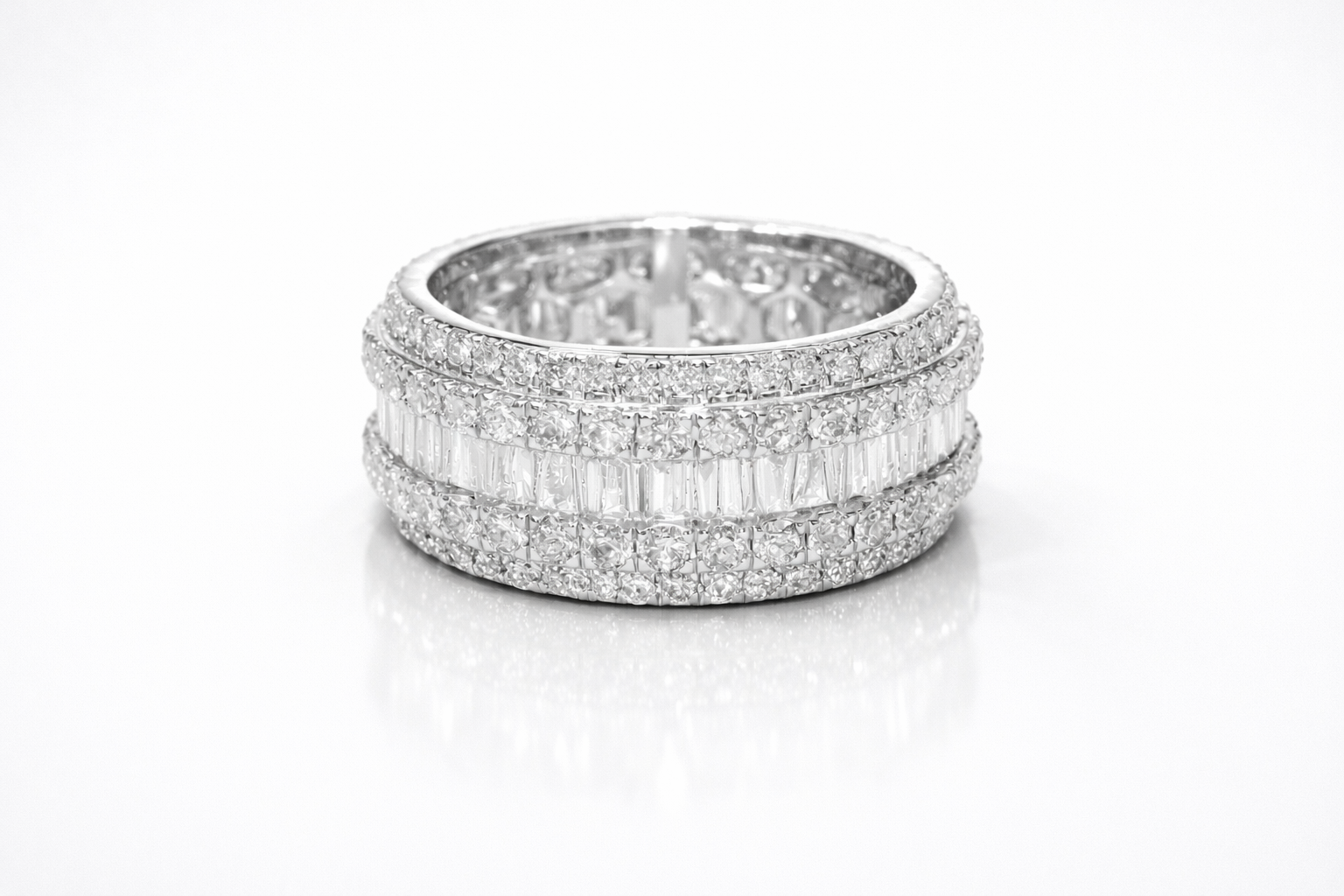 Baguette Men Ring - Natural Diamond Ring – 4.50 CT