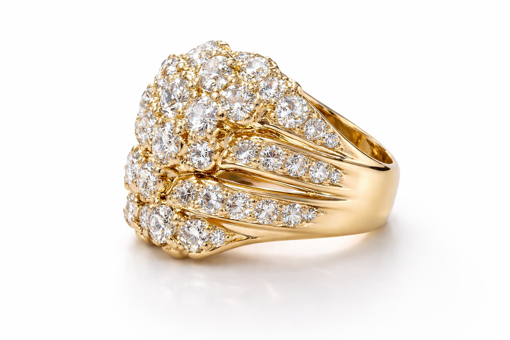 Nugget Diamond Cluster Ring – 3.10 CT
