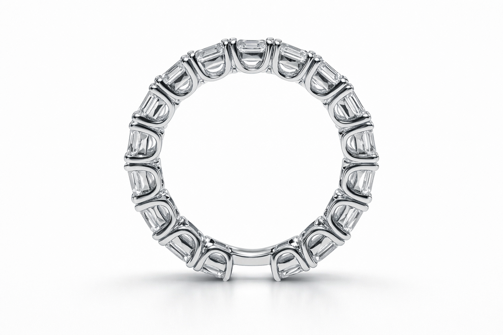 Noemi 4.72 ct Asscher Eternity Ring