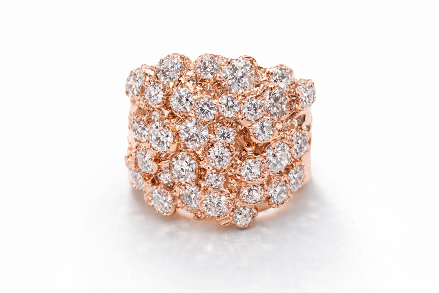 Nugget Diamond Cluster Ring – 3.10 CT