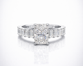 Elysia Radiant Eternity Ring – 6.60 CT Total | IGI Lab-Grown Diamond | 18KT Italian Gold